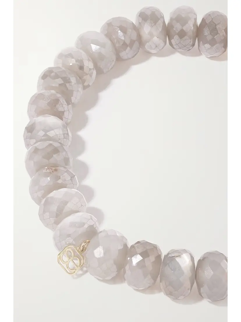 Sydney Evan Love Script 14-karat Gold, Moonstone And Diamond Bracelet | Thumbnail 3 Sydney Evan Love Script 14-karat Gold, Moonstone And Diamond Bracelet | Thumbnail 3