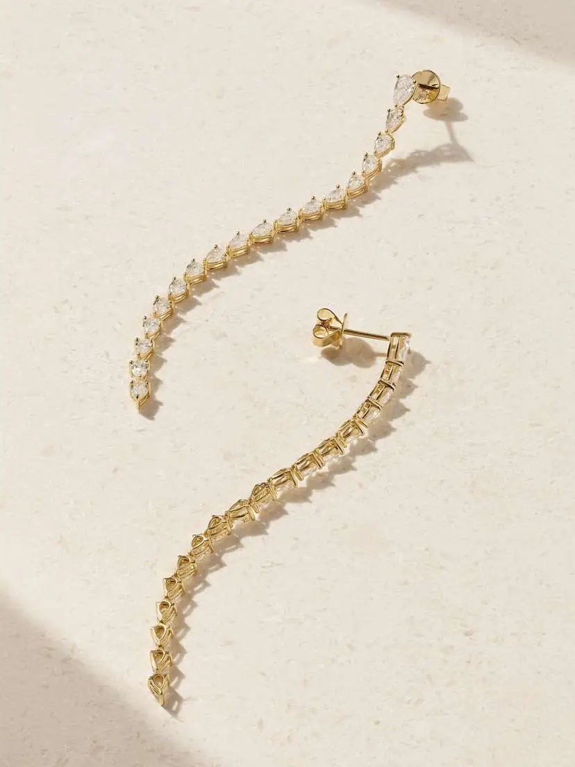 Anita Ko Olive 18-karat Gold Diamond Earrings | Thumbnail 3