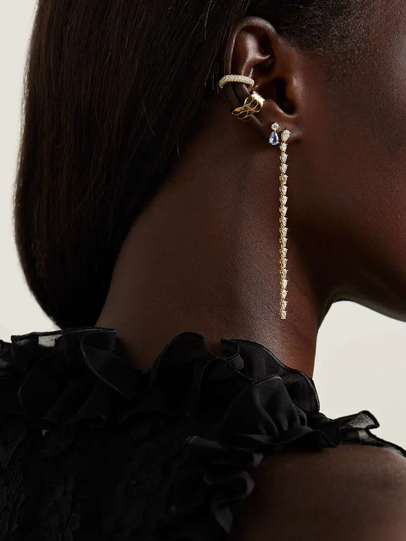 Anita Ko Olive 18-karat Gold Diamond Earrings | Thumbnail 4