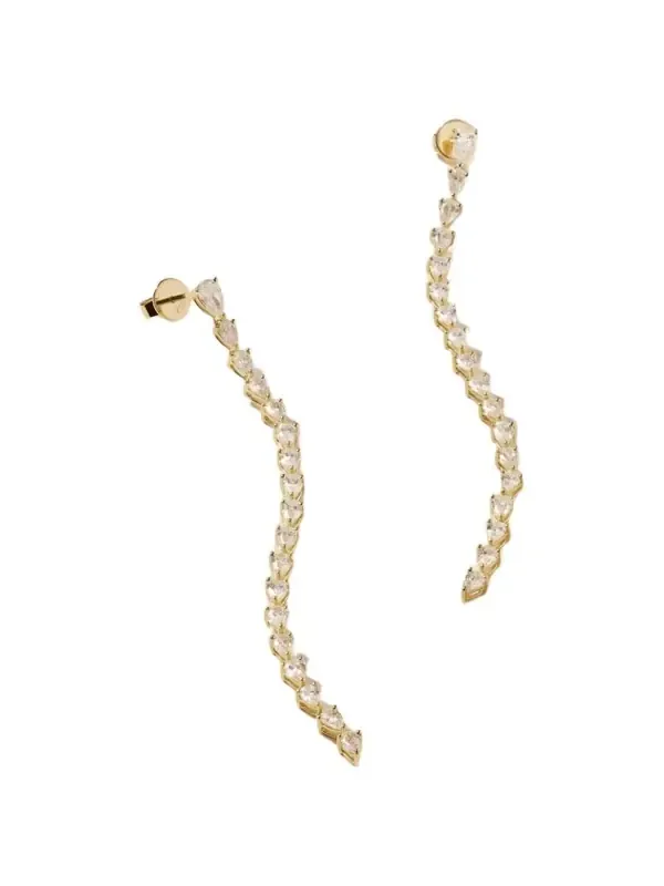 Olive 18-karat Gold Diamond Earrings Olive 18-karat Gold Diamond Earrings