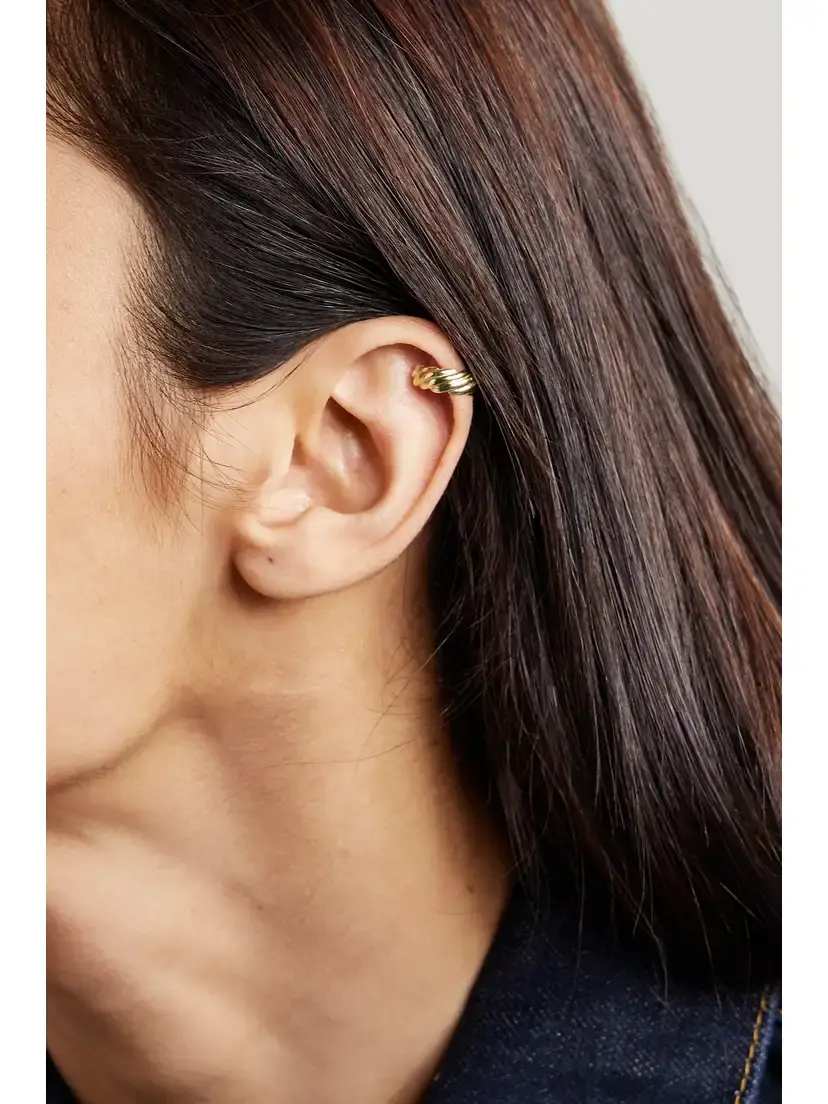 Loren Stewart + Net Sustain Lanyard 14-karat Recycled Gold Ear Cuff | Thumbnail 2