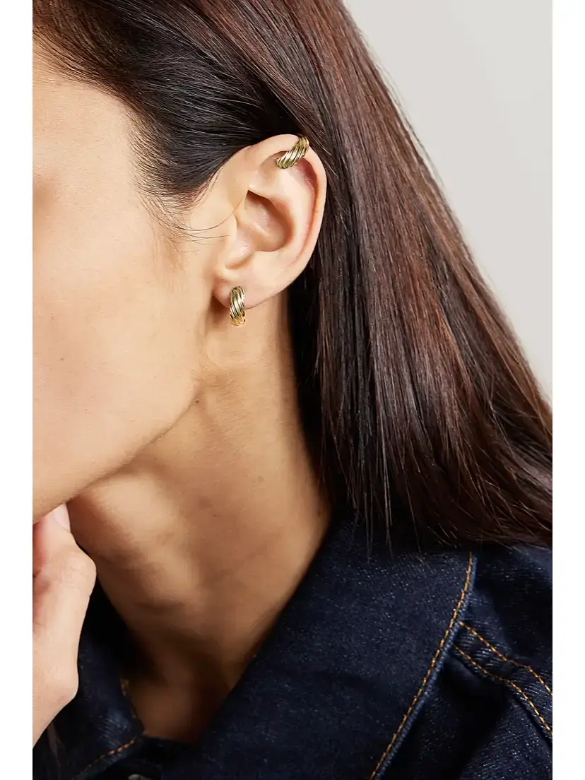 Loren Stewart + Net Sustain Lanyard 14-karat Recycled Gold Ear Cuff | Thumbnail 4