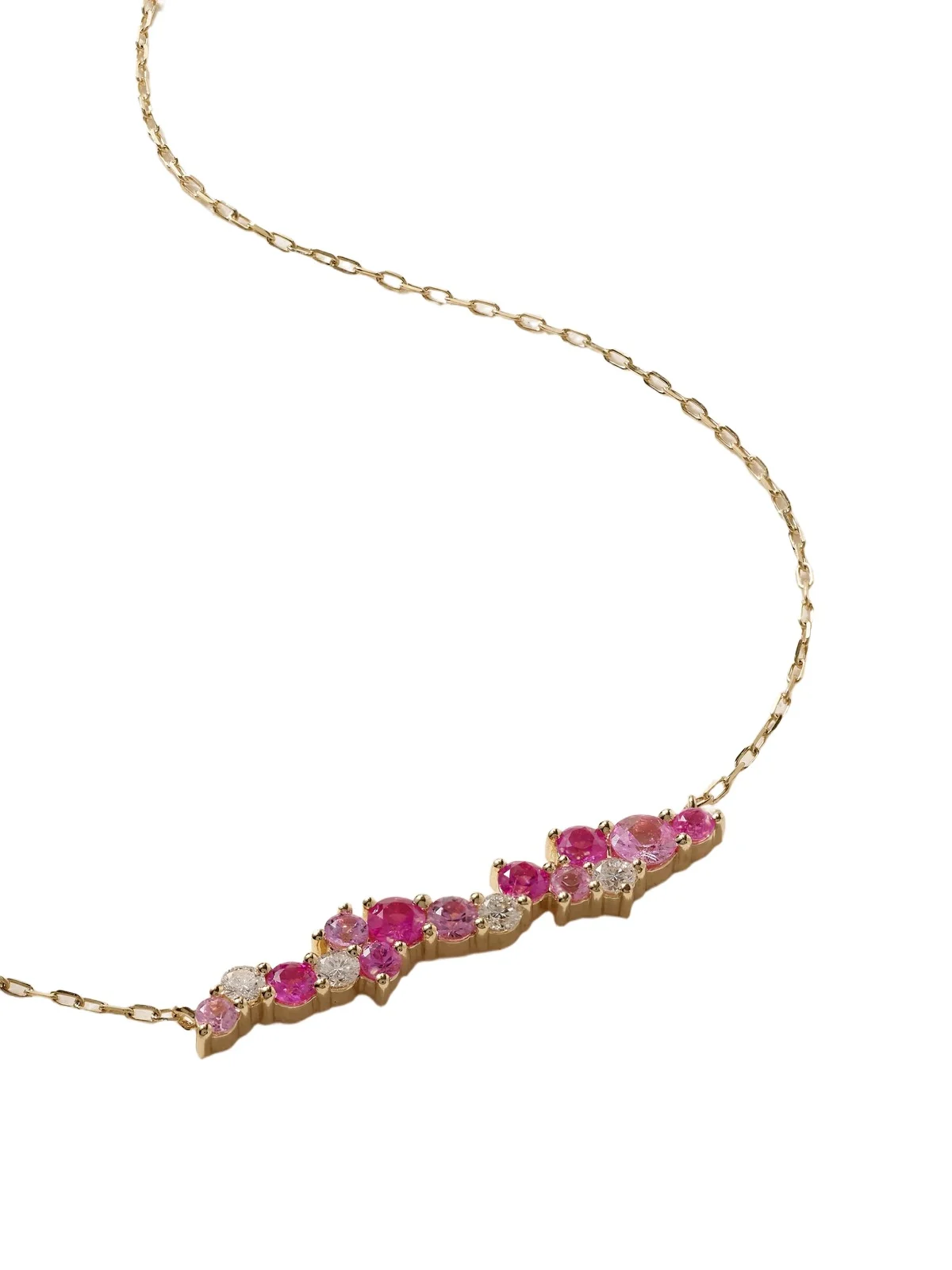 Cocktail Bar 14-karat Gold, Sapphire And Diamond Necklace Cocktail Bar 14-karat Gold, Sapphire And Diamond Necklace