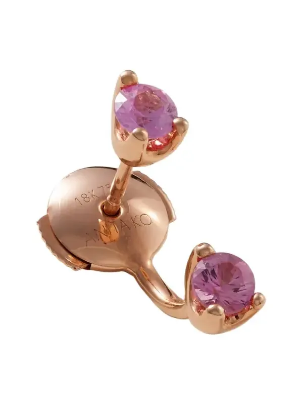 Orbit 18-karat Rose Gold Sapphire Single Earring