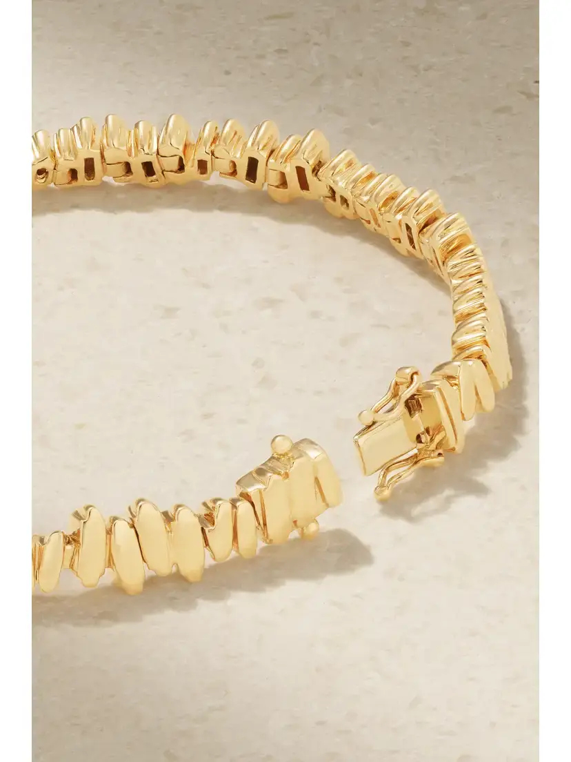 Suzanne Kalan 18-karat Gold Emerald Bracelet | Thumbnail 3