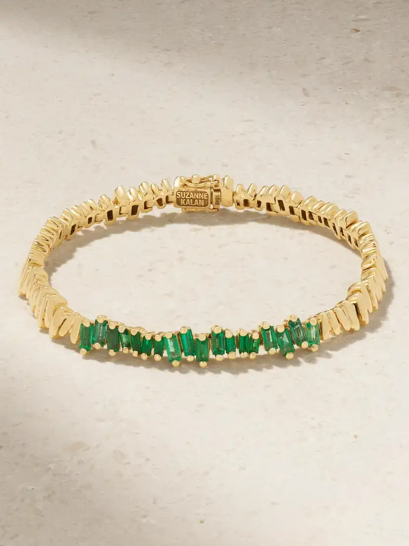 18-karat Gold Emerald Bracelet 18-karat Gold Emerald Bracelet