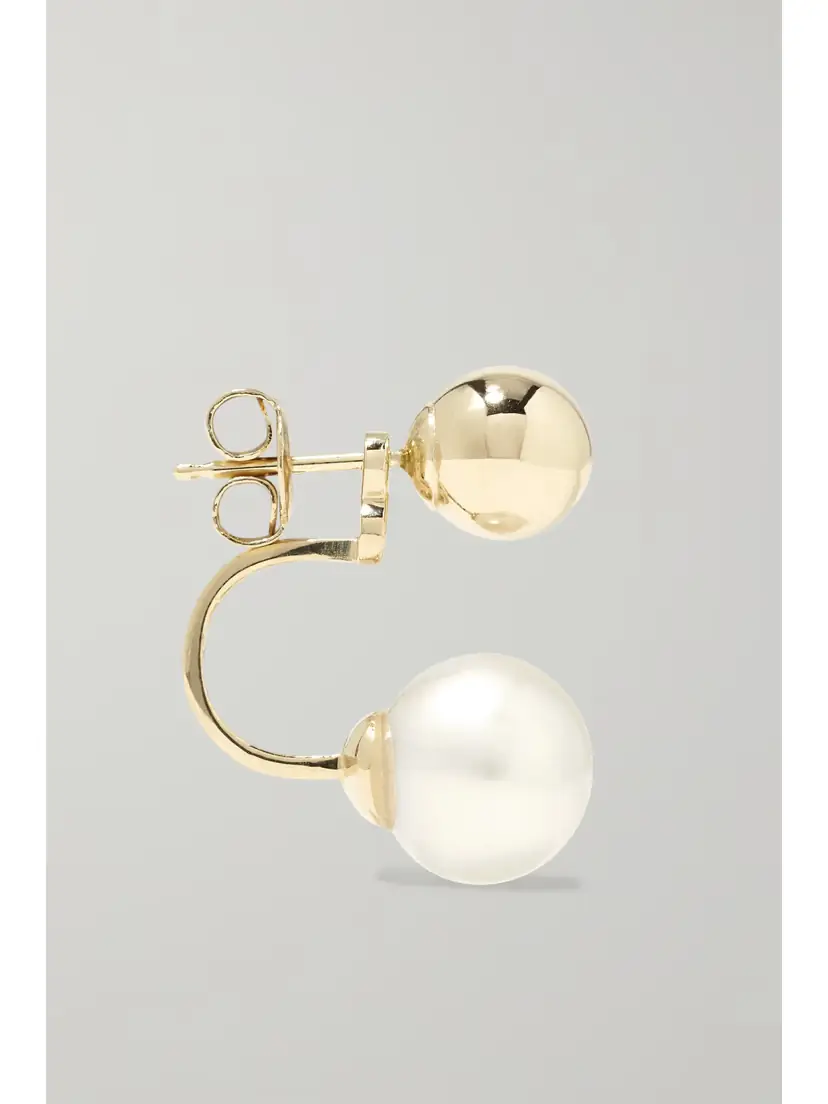 Mateo 14-karat Gold Pearl Earrings | Thumbnail 3 Mateo 14-karat Gold Pearl Earrings | Thumbnail 3