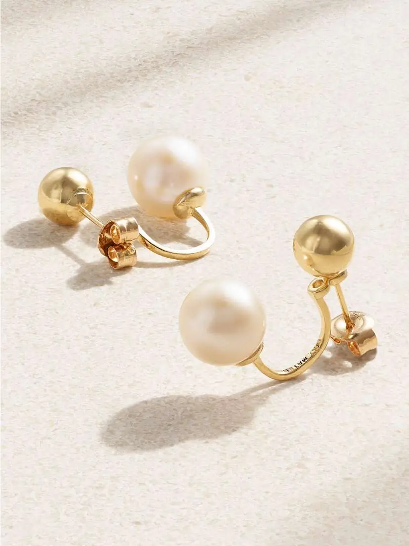 Mateo 14-karat Gold Pearl Earrings | Thumbnail 5 Mateo 14-karat Gold Pearl Earrings | Thumbnail 5