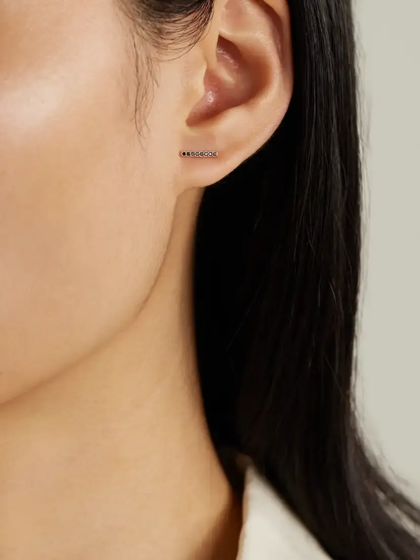 Melissa Joy Manning 14-karat Recycled Gold Diamond Earrings | Thumbnail 2 Melissa Joy Manning 14-karat Recycled Gold Diamond Earrings | Thumbnail 2