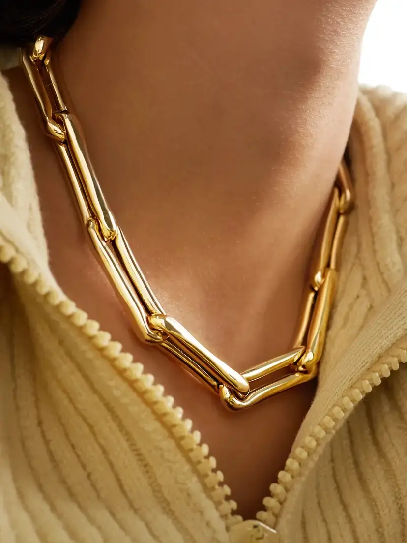 Lauren Rubinski Extra Large 14-karat Gold Necklace | Thumbnail 5