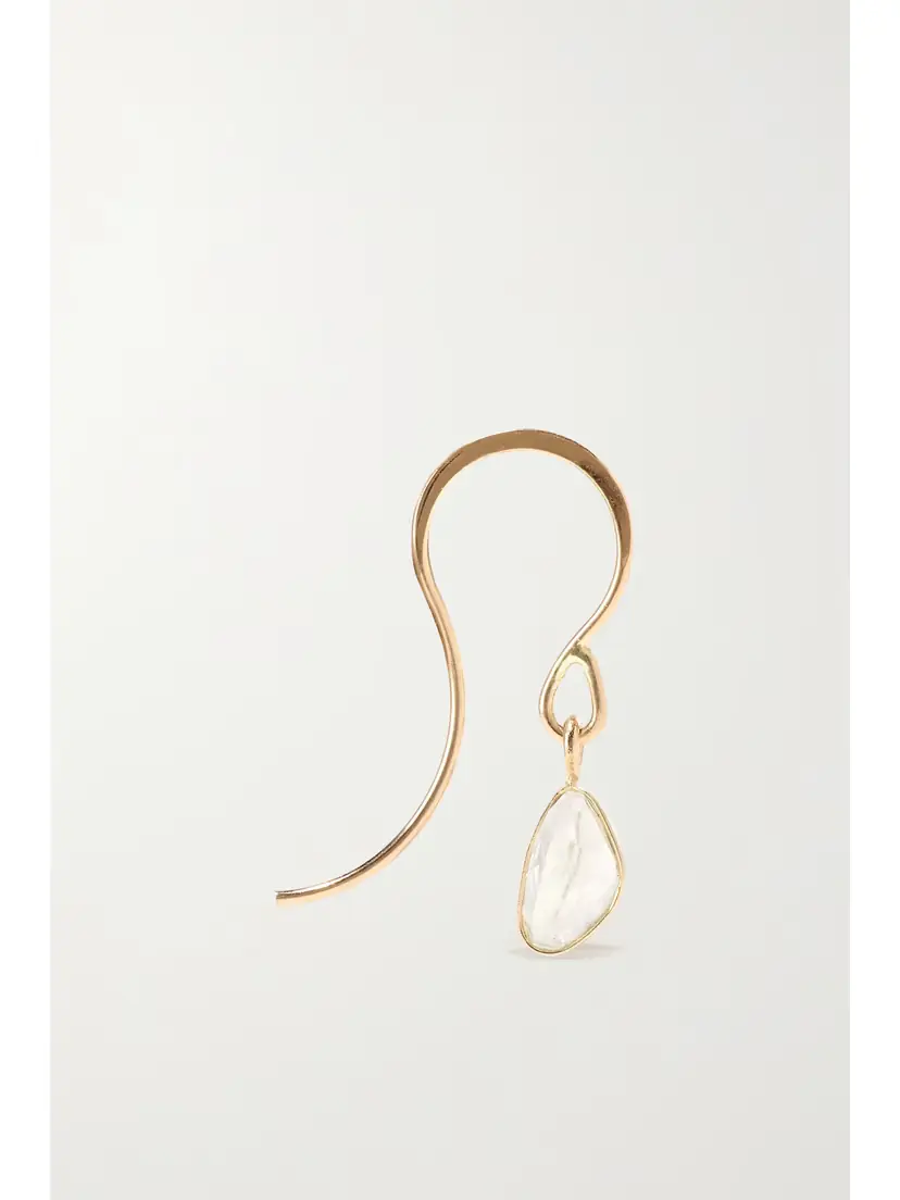 Melissa Joy Manning 14-karat Recycled Gold Moonstone Earrings | Thumbnail 3