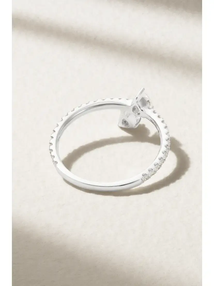 Anita Ko Princess 18-karat White Gold Diamond Ring | Thumbnail 4 Anita Ko Princess 18-karat White Gold Diamond Ring | Thumbnail 4