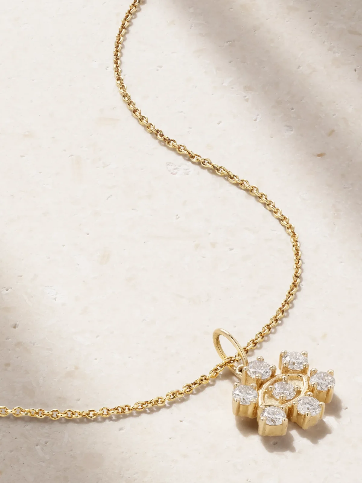 Small Eye 14-karat Gold Diamond Necklace Small Eye 14-karat Gold Diamond Necklace