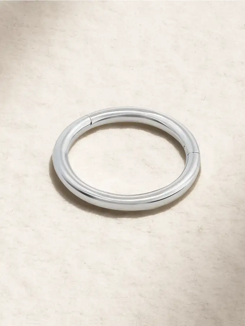 MARIA TASH 8mm 14-karat Gold Hoop Earring | Thumbnail 3