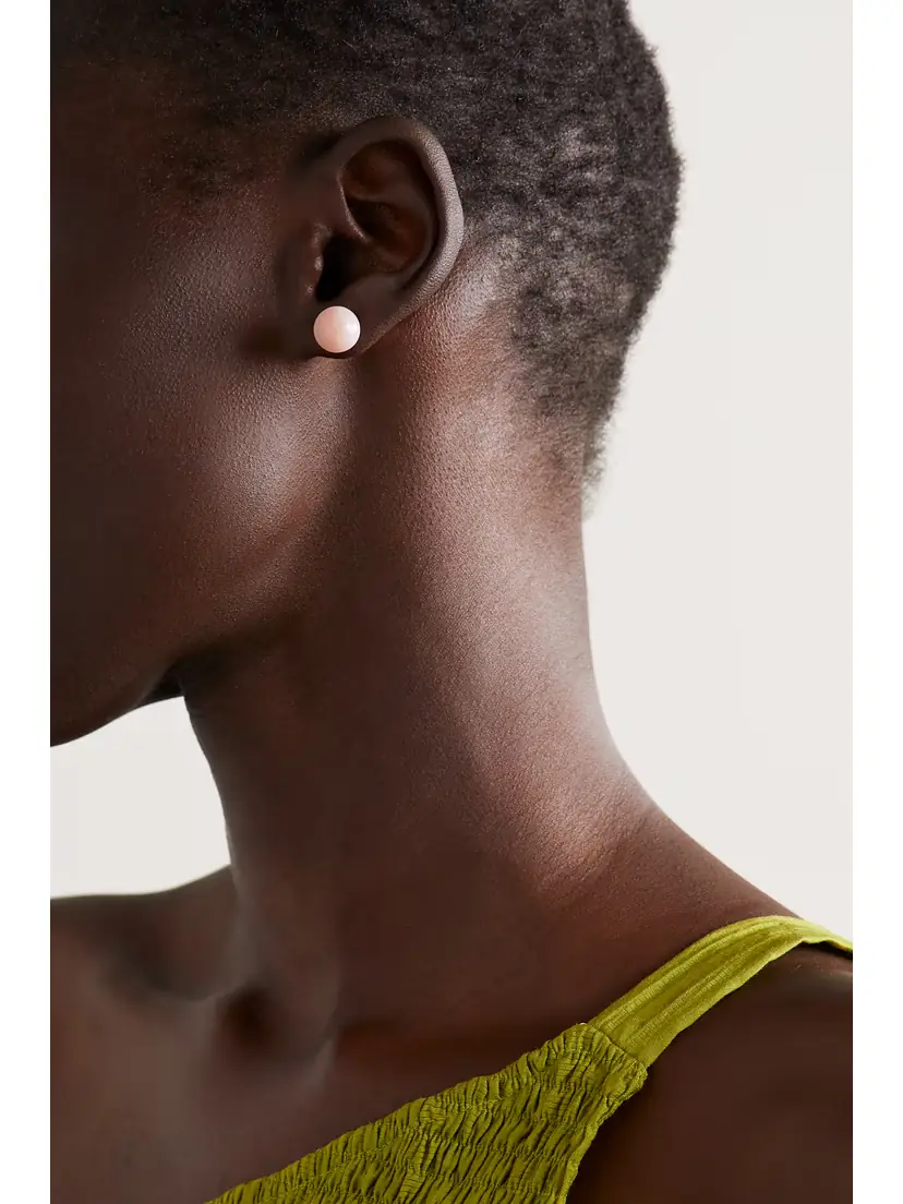 Irene Neuwirth Large Gumball 18-karat Rose Gold Opal Earrings | Thumbnail 2 Irene Neuwirth Large Gumball 18-karat Rose Gold Opal Earrings | Thumbnail 2