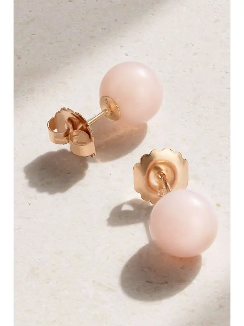 Irene Neuwirth Large Gumball 18-karat Rose Gold Opal Earrings | Thumbnail 3 Irene Neuwirth Large Gumball 18-karat Rose Gold Opal Earrings | Thumbnail 3