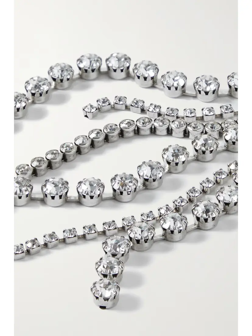 Isabel Marant Midnight Dancin Silver-tone Crystal Earrings | Thumbnail 4