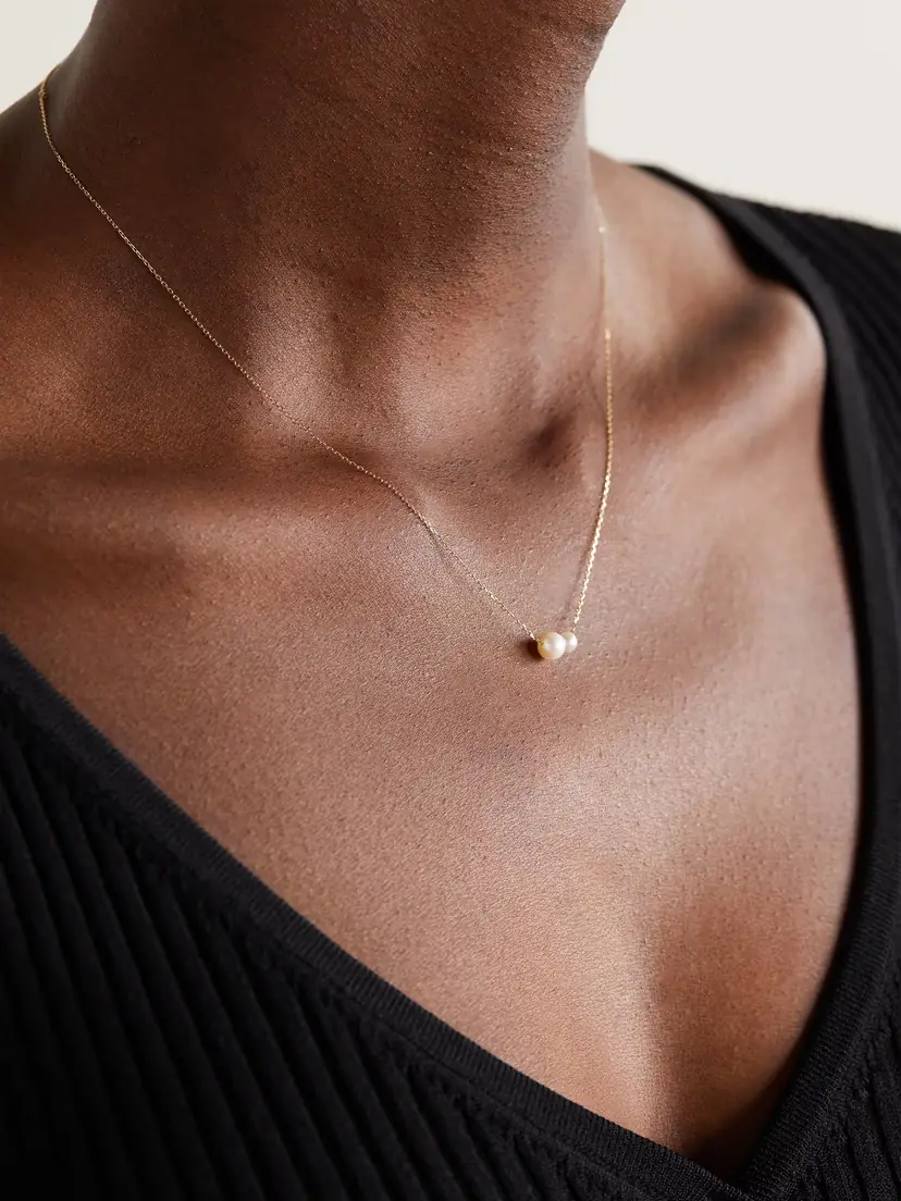 Mateo Duo 14-karat Gold Pearl Necklace | Thumbnail 2 Mateo Duo 14-karat Gold Pearl Necklace | Thumbnail 2