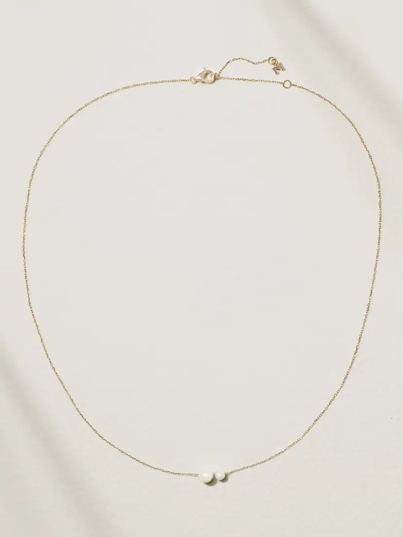 Mateo Duo 14-karat Gold Pearl Necklace | Thumbnail 4 Mateo Duo 14-karat Gold Pearl Necklace | Thumbnail 4