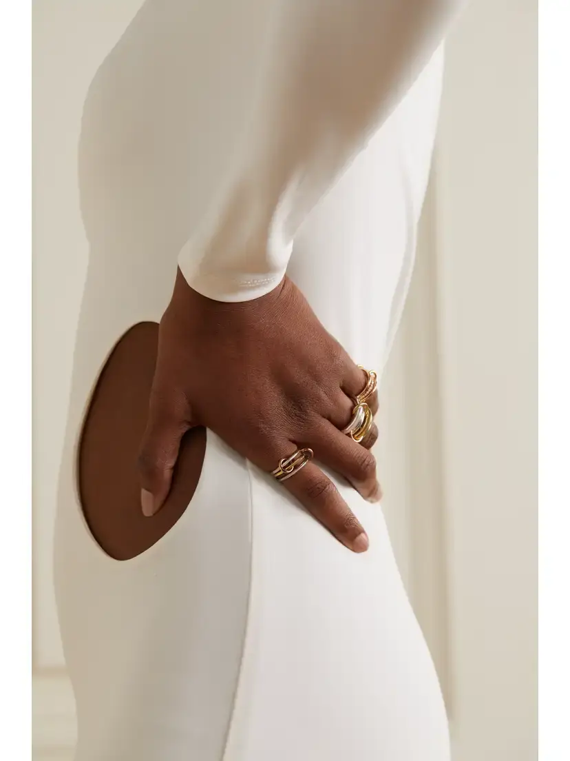 Spinelli Kilcollin Solarium Set Of Three 18-karat Yellow And Rose Gold And Sterling Silver Rings | Thumbnail 6 Spinelli Kilcollin Solarium Set Of Three 18-karat Yellow And Rose Gold And Sterling Silver Rings | Thumbnail 6