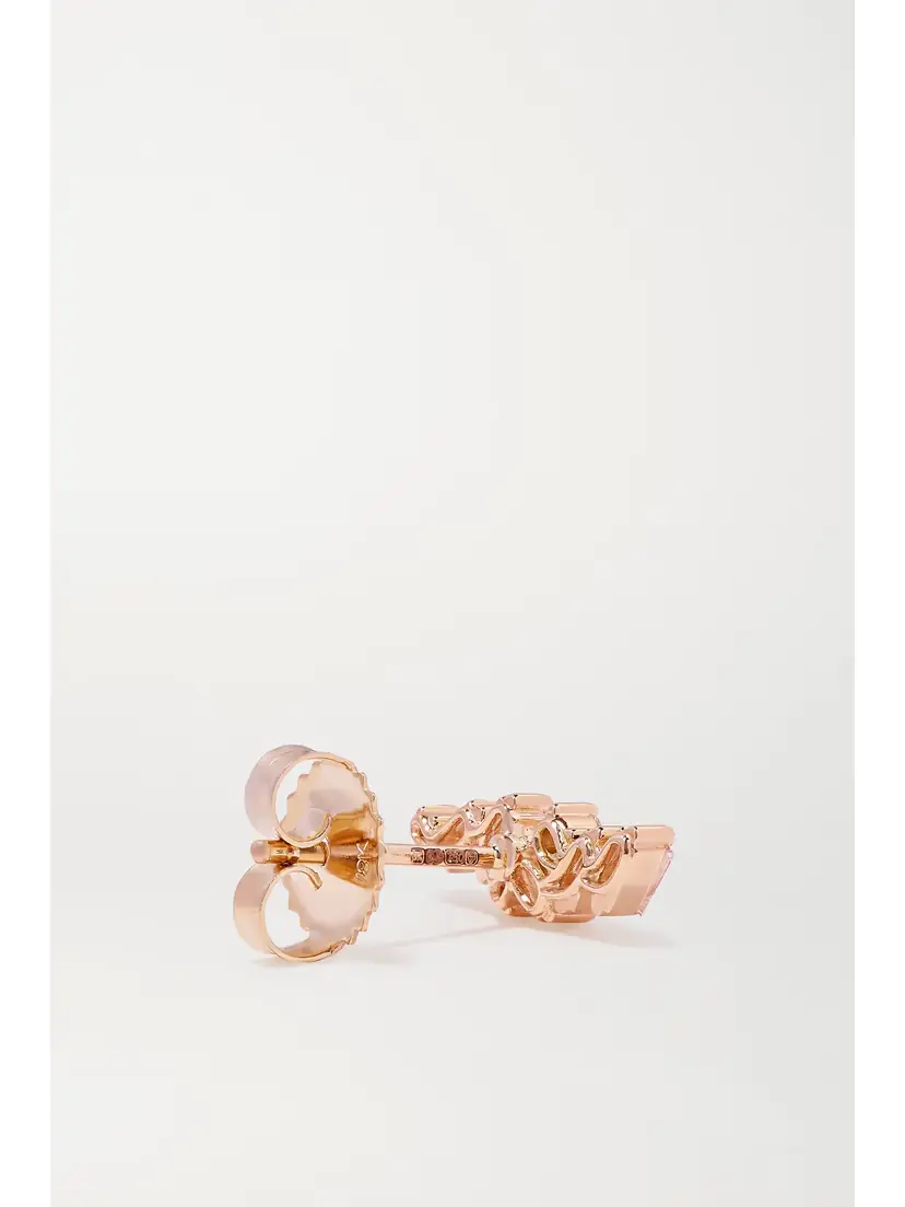 Suzanne Kalan 18-karat Rose Gold Diamond Earrings | Thumbnail 4 Suzanne Kalan 18-karat Rose Gold Diamond Earrings | Thumbnail 4