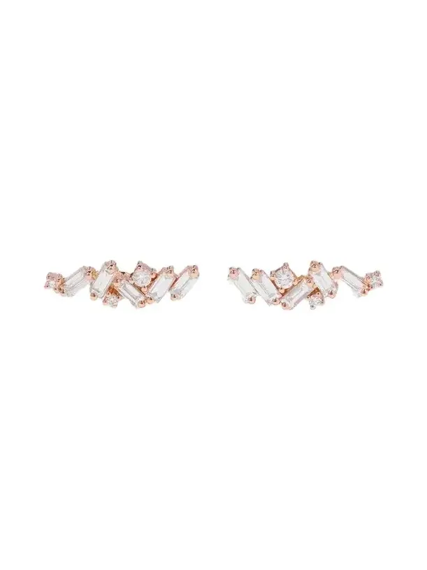 18-karat Rose Gold Diamond Earrings 18-karat Rose Gold Diamond Earrings