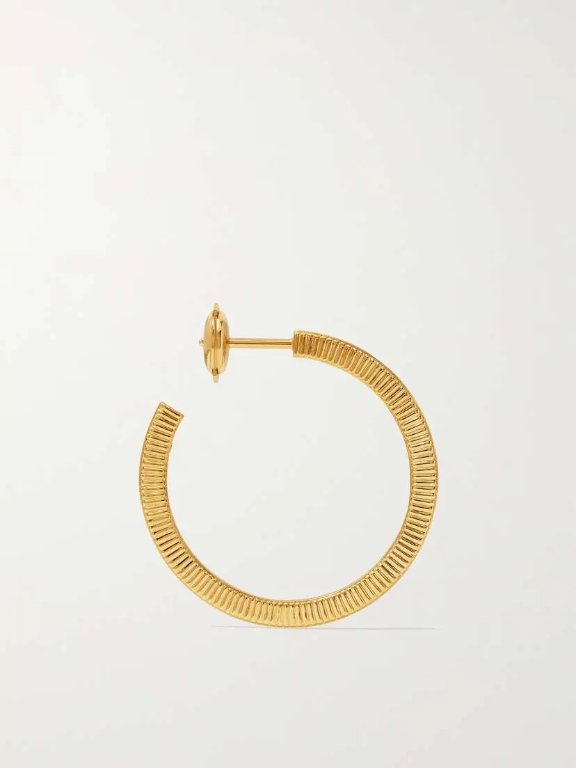 Viltier Rayon Disco 18-karat Gold Hoop Earrings | Thumbnail 3 Viltier Rayon Disco 18-karat Gold Hoop Earrings | Thumbnail 3
