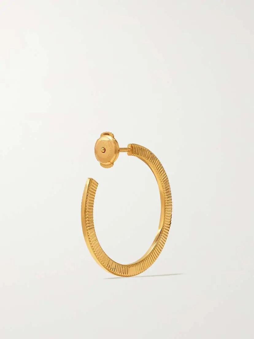Viltier Rayon Disco 18-karat Gold Hoop Earrings | Thumbnail 4 Viltier Rayon Disco 18-karat Gold Hoop Earrings | Thumbnail 4