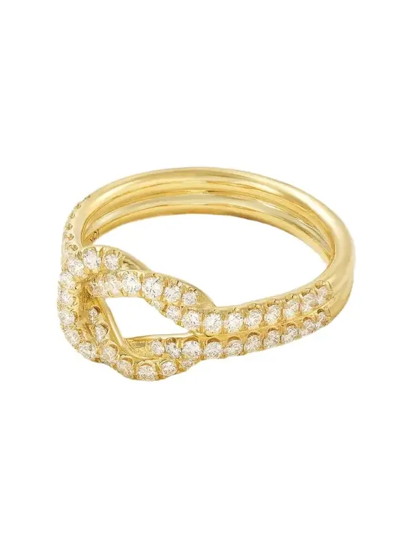 Knot 18-karat Gold Diamond Ring