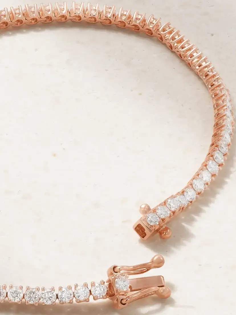 Anita Ko Hepburn 18-karat Rose Gold, Diamond And Ruby Bracelet | Thumbnail 3