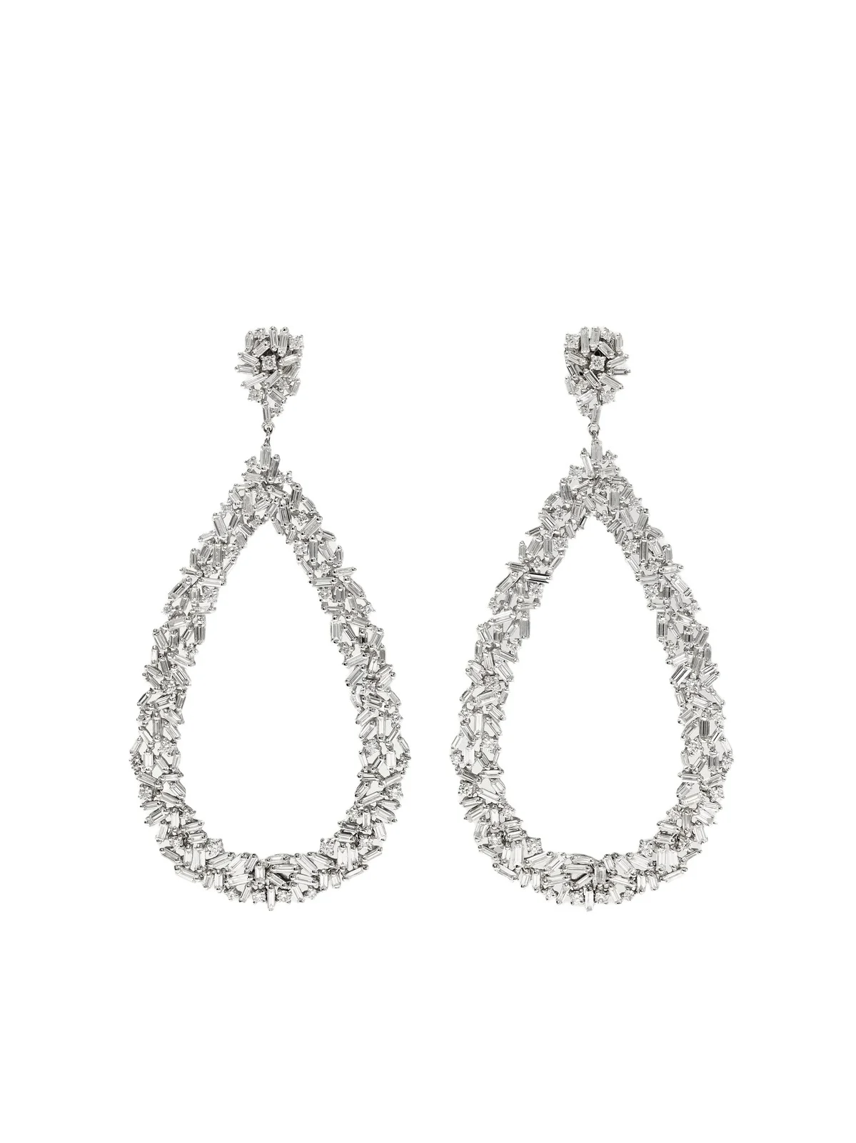 18-karat White Gold Diamond Earrings 18-karat White Gold Diamond Earrings