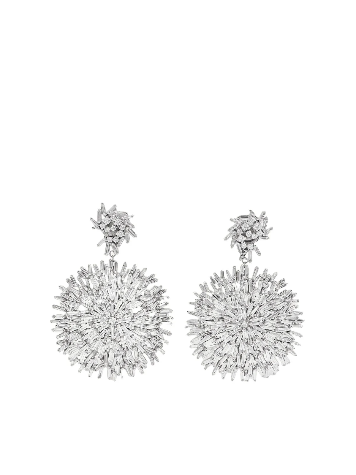 18-karat White Gold Diamond Earrings
