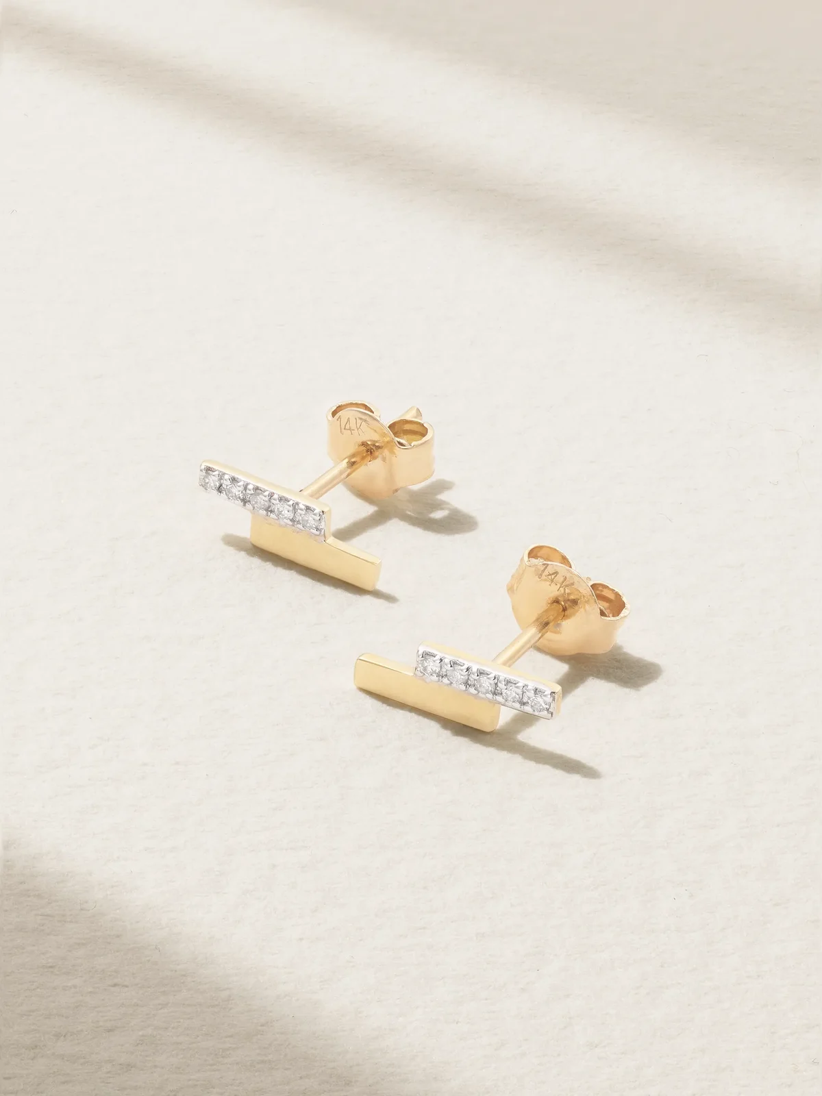 14-karat Gold Diamond Earrings 14-karat Gold Diamond Earrings