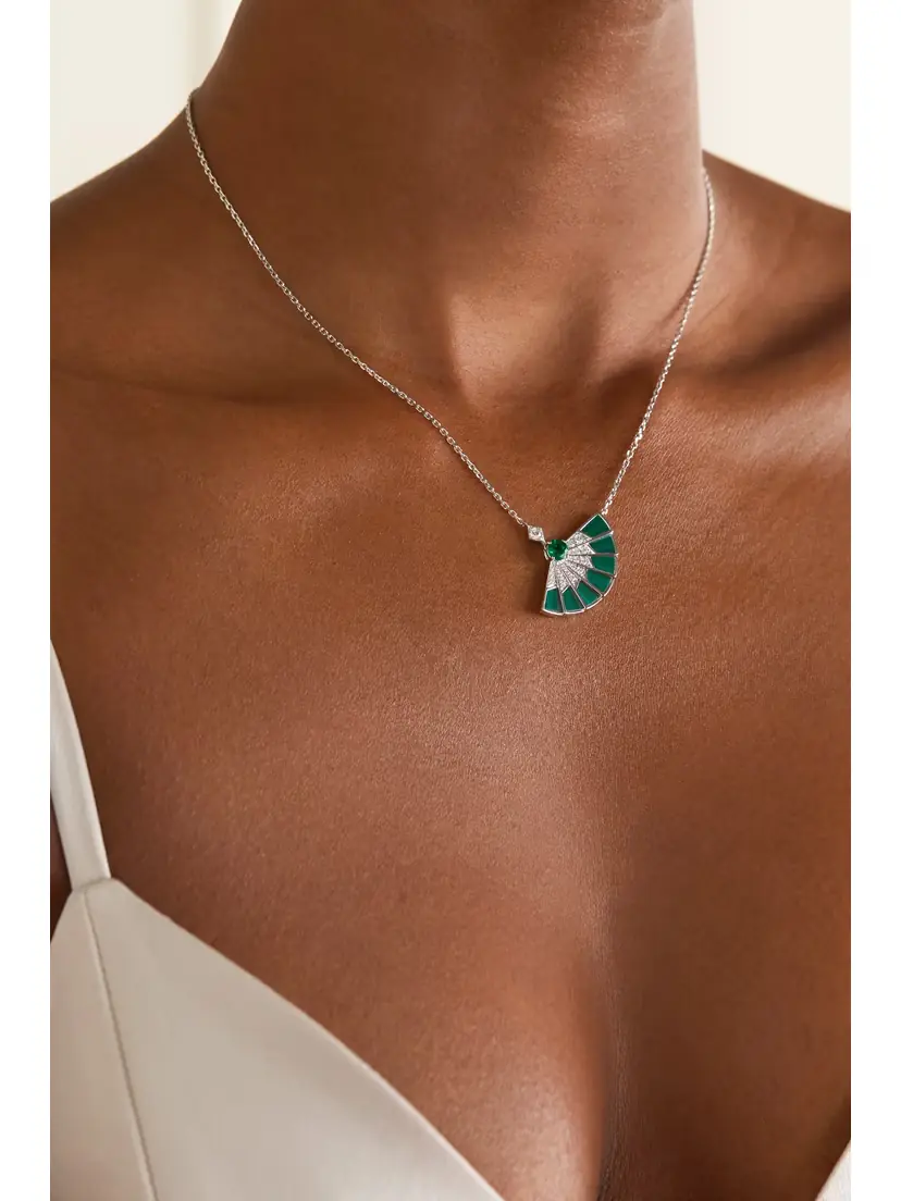 Garrard Fanfare Symphony 18-karat White Gold Multi-stone Necklace | Thumbnail 2 Garrard Fanfare Symphony 18-karat White Gold Multi-stone Necklace | Thumbnail 2