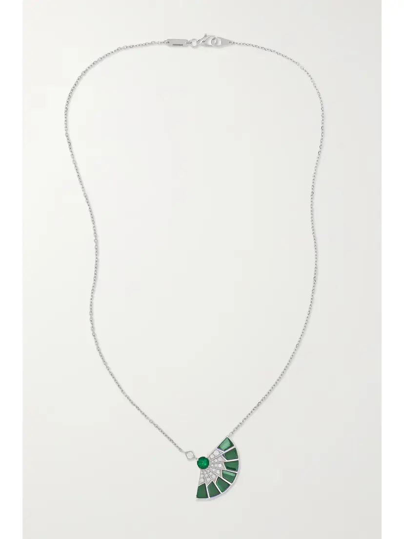 Garrard Fanfare Symphony 18-karat White Gold Multi-stone Necklace | Thumbnail 4 Garrard Fanfare Symphony 18-karat White Gold Multi-stone Necklace | Thumbnail 4