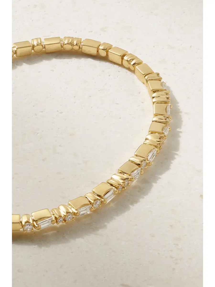 Suzanne Kalan 18-karat Diamond Cuff | Thumbnail 4