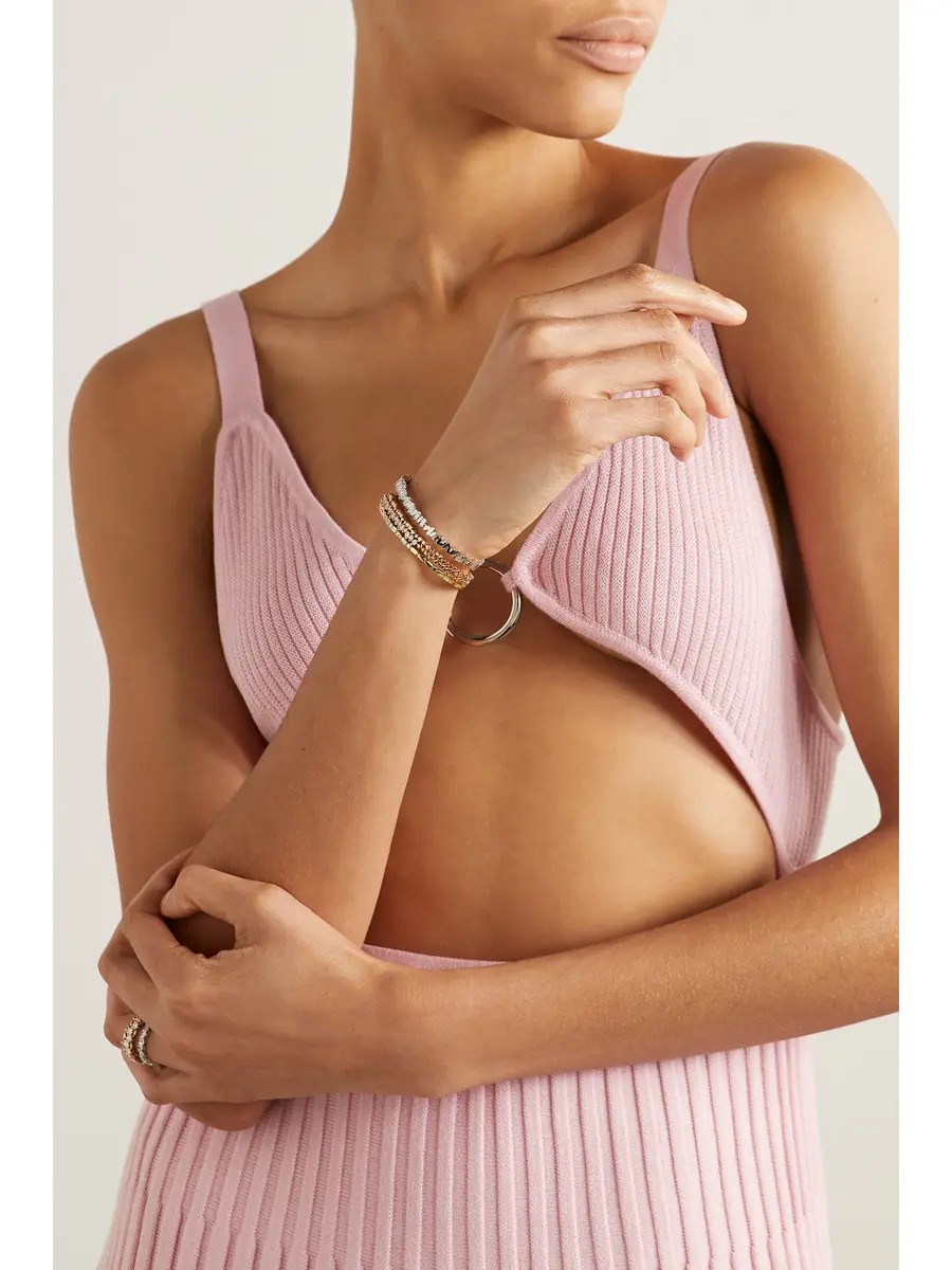 Suzanne Kalan 18-karat Diamond Cuff | Thumbnail 5