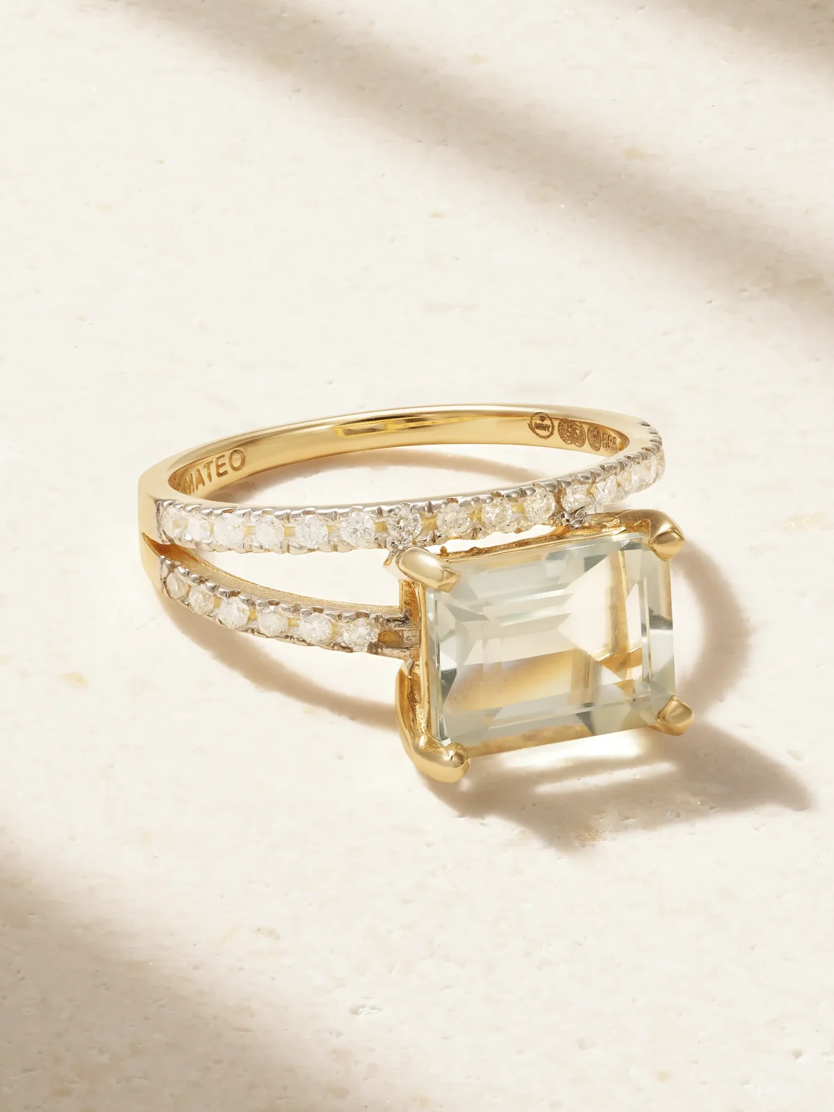 Point Of Focus 14-karat Gold, Amethyst And Diamond Ring Point Of Focus 14-karat Gold, Amethyst And Diamond Ring