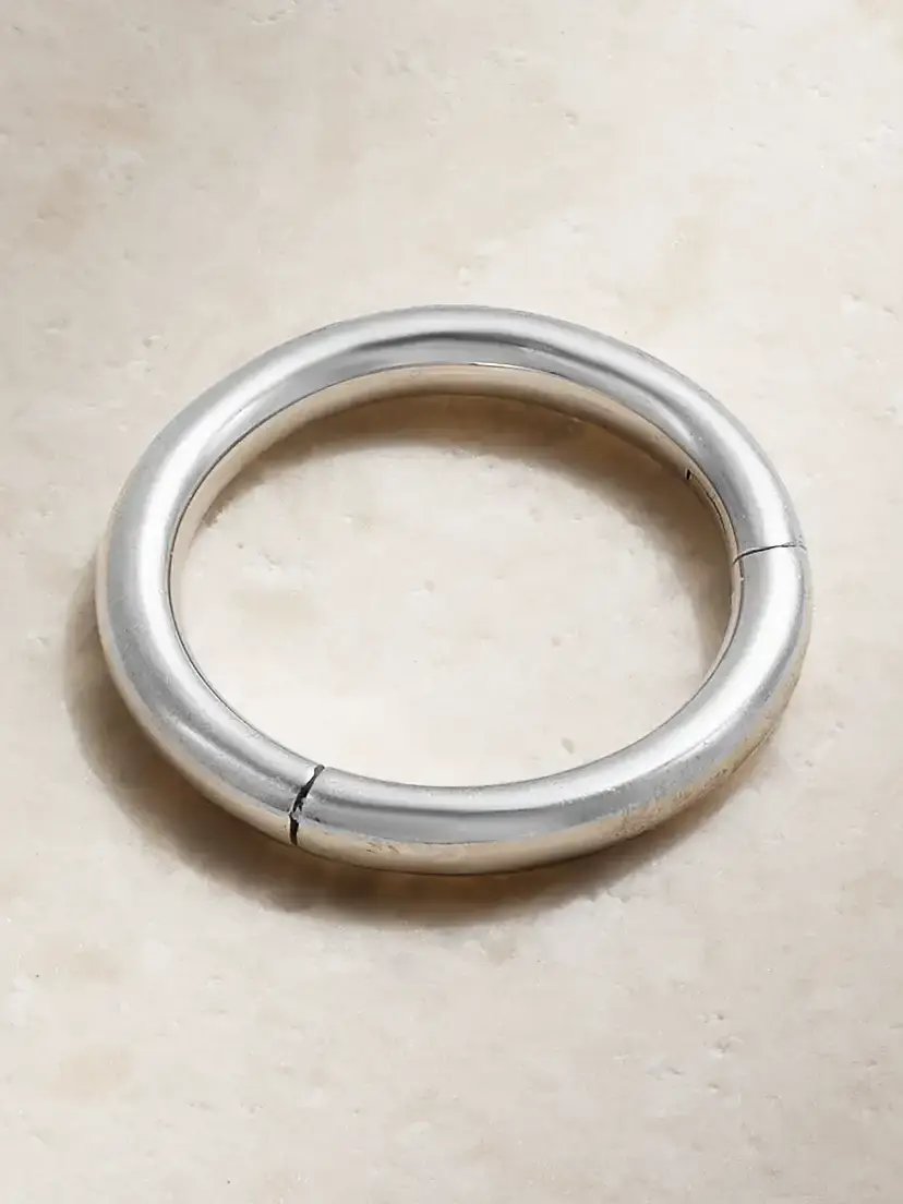 MARIA TASH 6.5mm 14-karat White Gold Hoop Earring | Thumbnail 3 MARIA TASH 6.5mm 14-karat White Gold Hoop Earring | Thumbnail 3