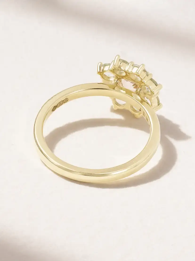 Jennifer Meyer Small 18-karat Gold, Aquamarine And Morganite Ring | Thumbnail 3 Jennifer Meyer Small 18-karat Gold, Aquamarine And Morganite Ring | Thumbnail 3