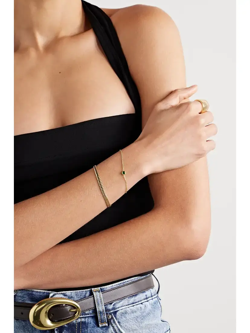 Anita Ko 18-karat Gold Emerald Bracelet | Thumbnail 4