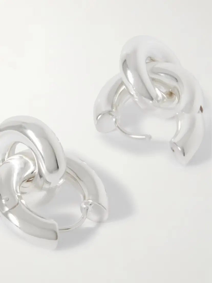 LIÉ STUDIO The Esther Silver-plated Hoop Earrings | Thumbnail 3 LIÉ STUDIO The Esther Silver-plated Hoop Earrings | Thumbnail 3
