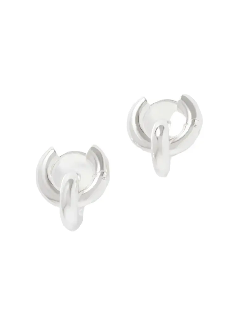 LIÉ STUDIO The Esther Silver-plated Hoop Earrings | Image 1 LIÉ STUDIO The Esther Silver-plated Hoop Earrings | Image 1