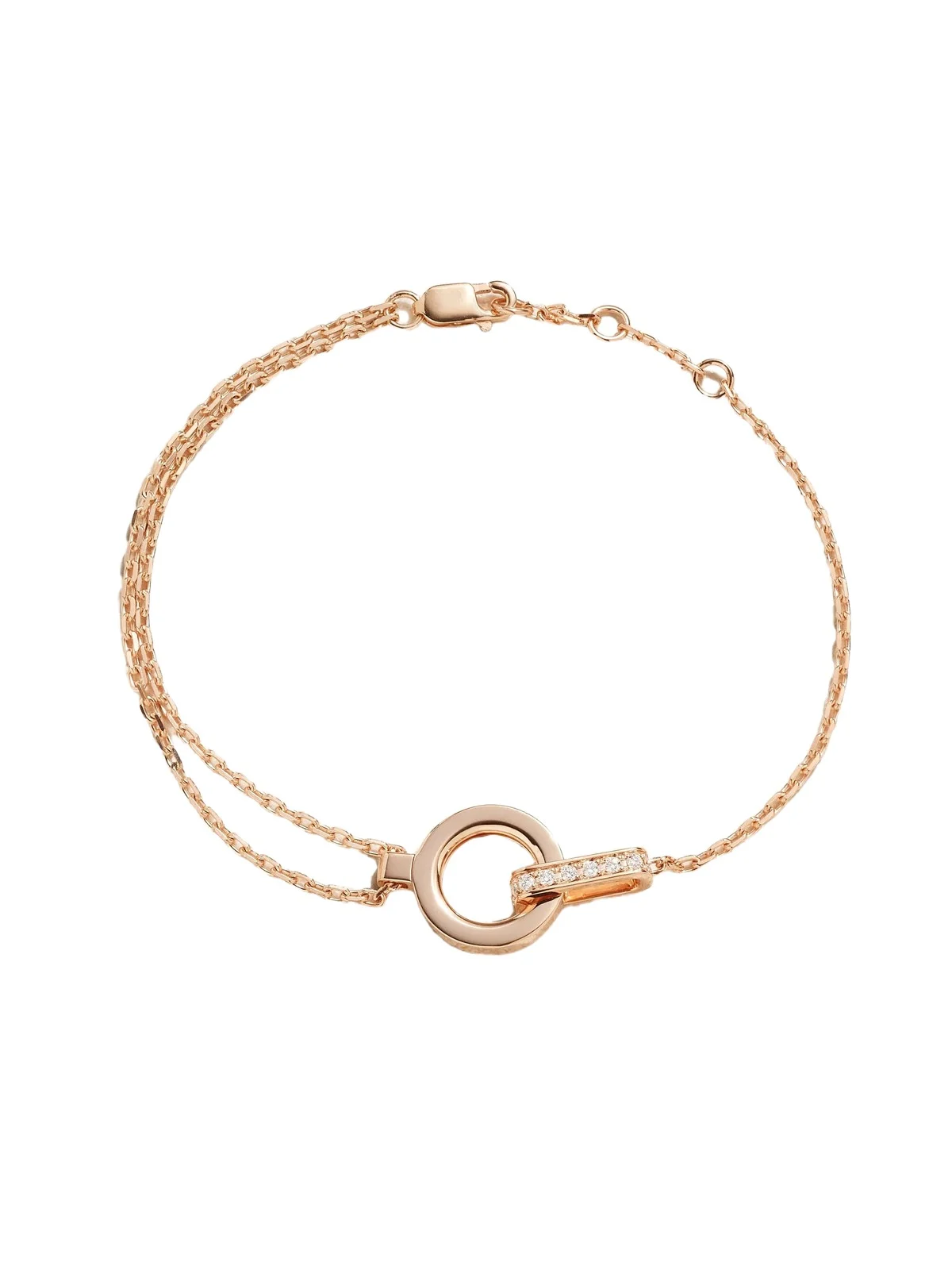 Repossi Berbère Module 18-karat Rose Gold Diamond Bracelet