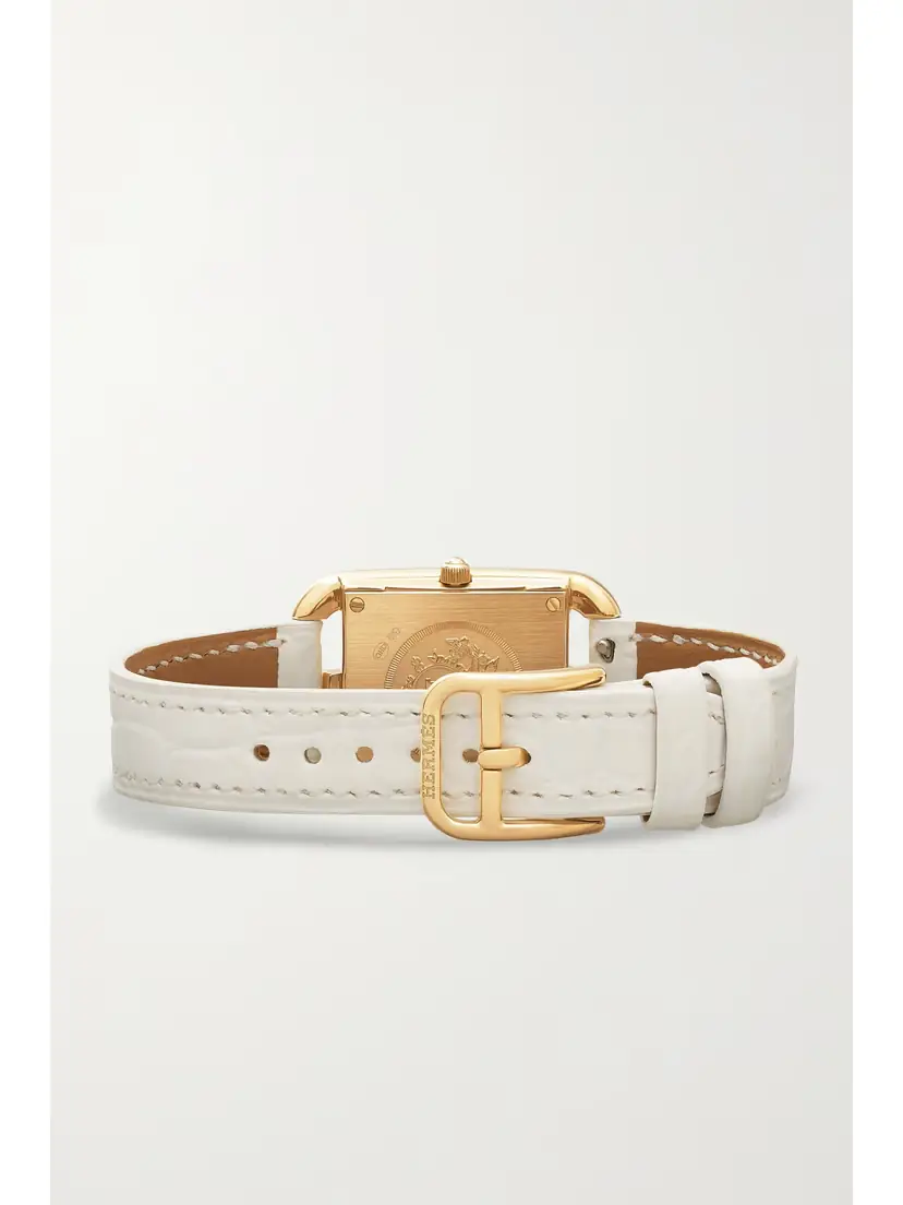 Hermès Timepieces Cape Cod 31mm Small 18-karat , Alligator, Mother-of-pearl And Diamond Watch | Thumbnail 6