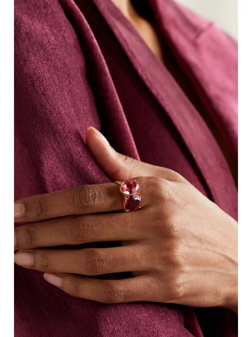 Irene Neuwirth Gemmy Gem 18-karat Rose Gold Tourmaline Ring | Thumbnail 2
