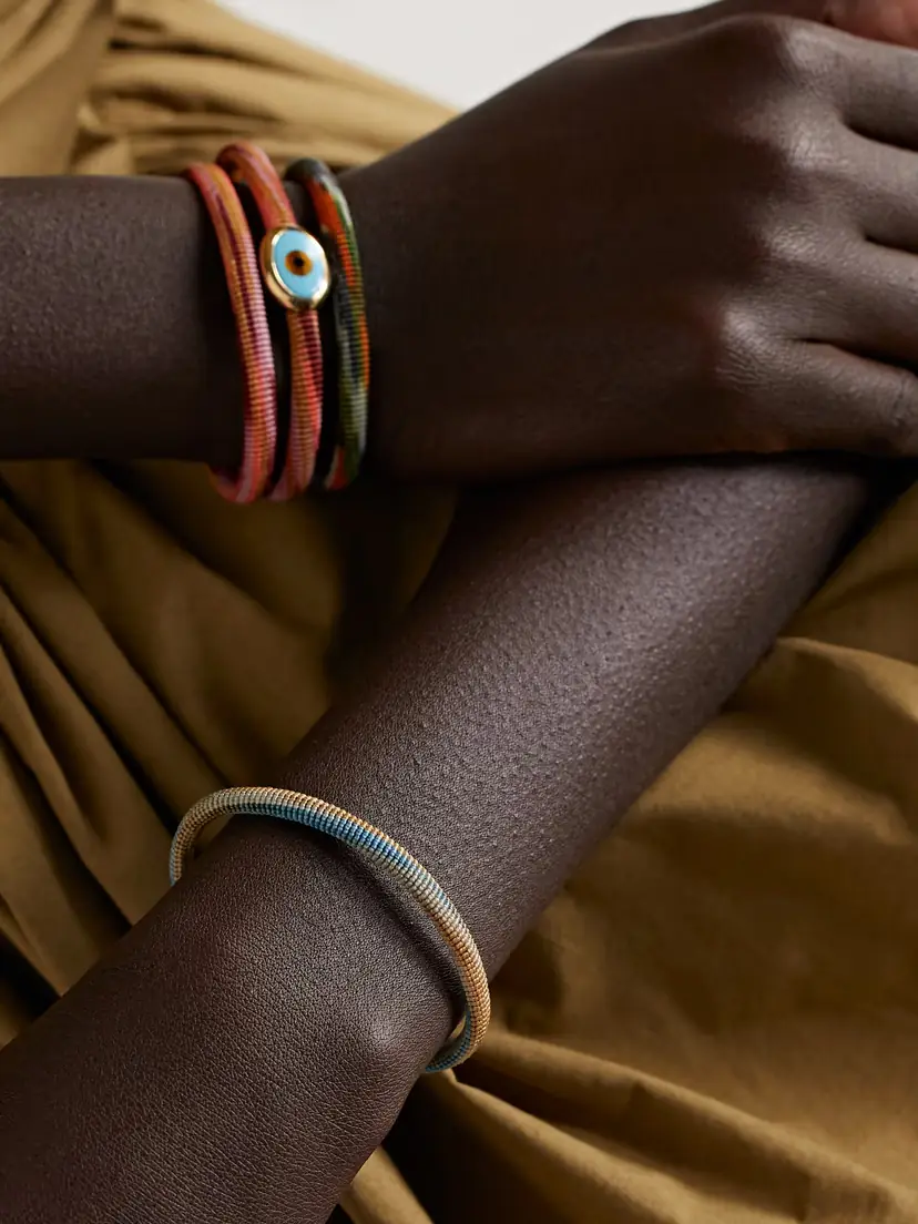 OLE LYNGGAARD COPENHAGEN Life 18-karat Gold And Rope Bracelet | Thumbnail 2