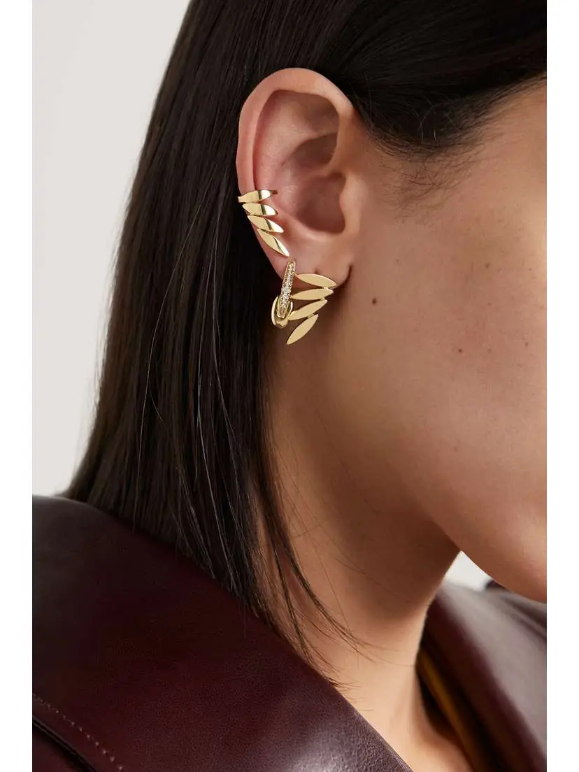 Melissa Kaye Maya Small 18-karat Gold Earrings | Thumbnail 4 Melissa Kaye Maya Small 18-karat Gold Earrings | Thumbnail 4