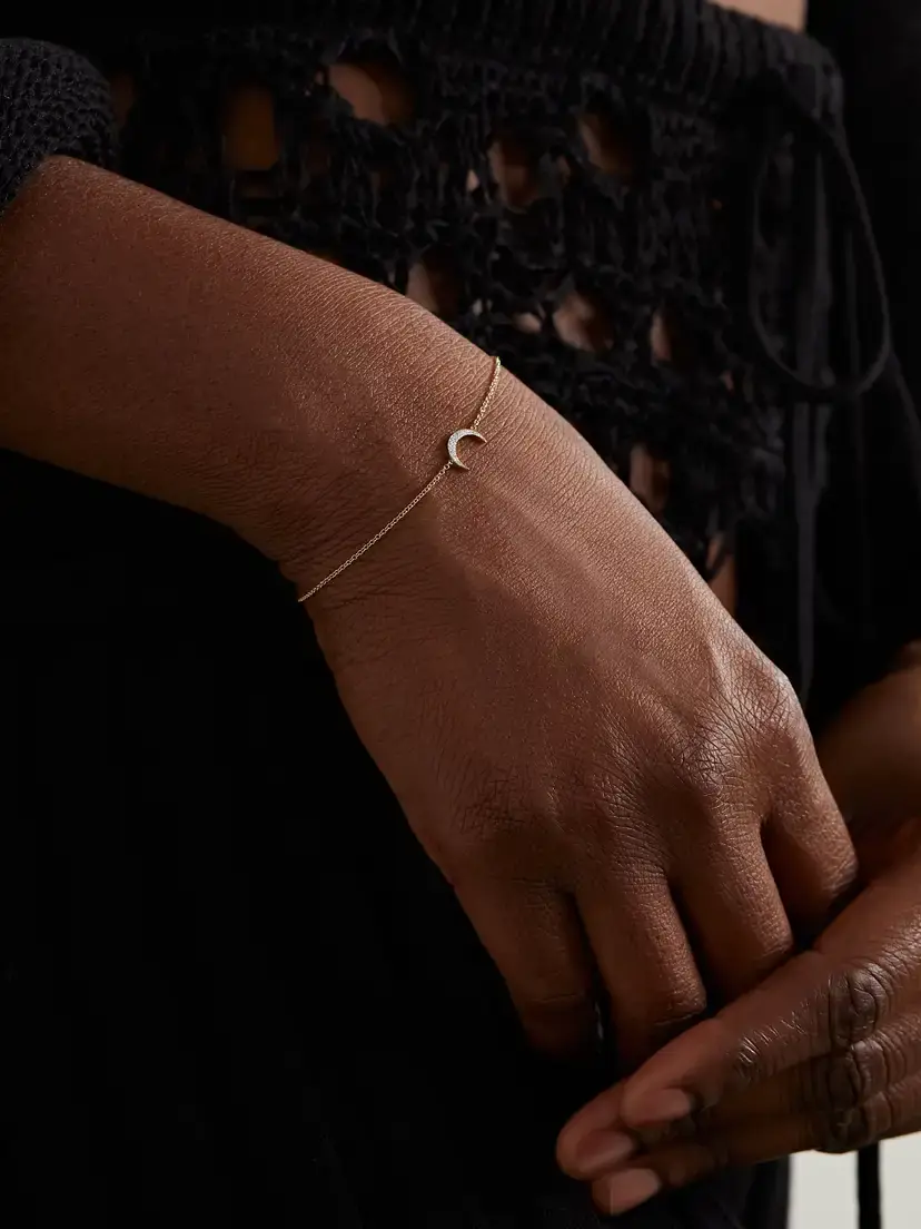 Jennifer Meyer Mini Carson 18-karat Gold Diamond Bracelet | Thumbnail 2 Jennifer Meyer Mini Carson 18-karat Gold Diamond Bracelet | Thumbnail 2