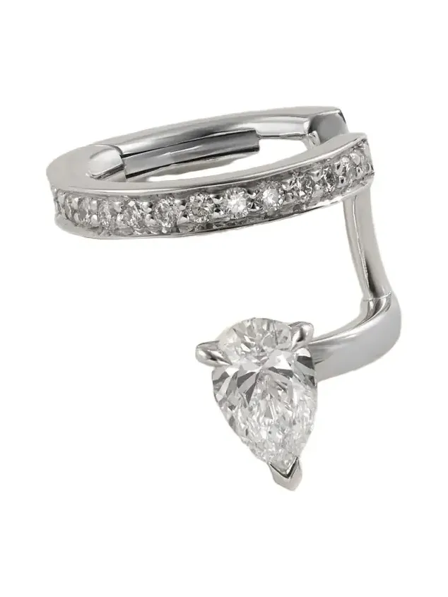Serti Sur Vide 18-karat White Gold Diamond Ear Cuff Serti Sur Vide 18-karat White Gold Diamond Ear Cuff